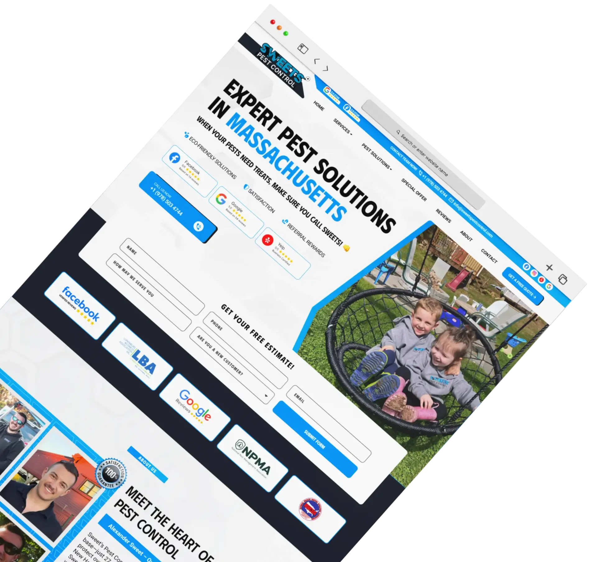 website page